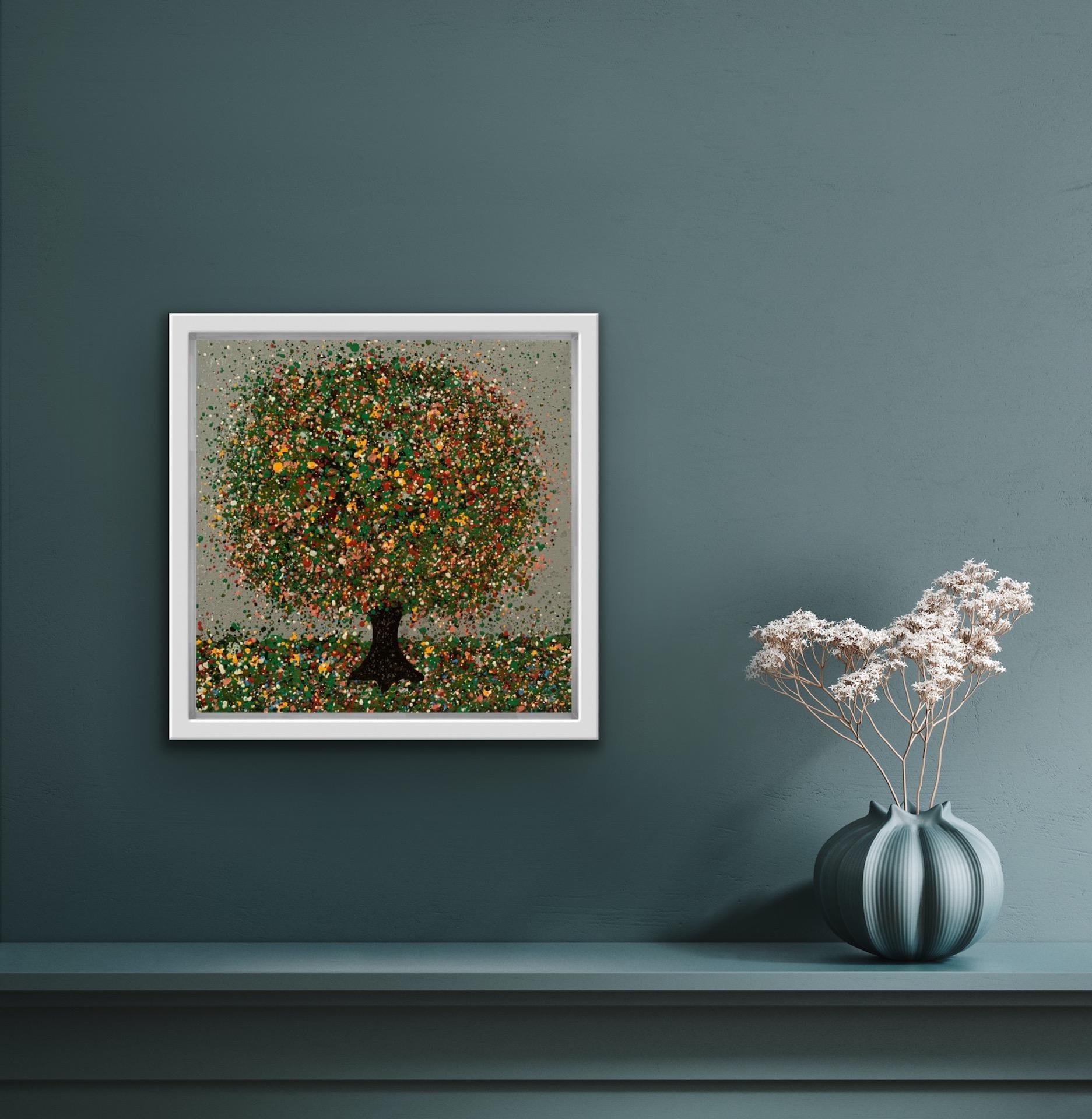 Nicky Chubb, Little Raindance, Pintura original sobre un árbol, Arte asequible, Art Onlin en venta 8