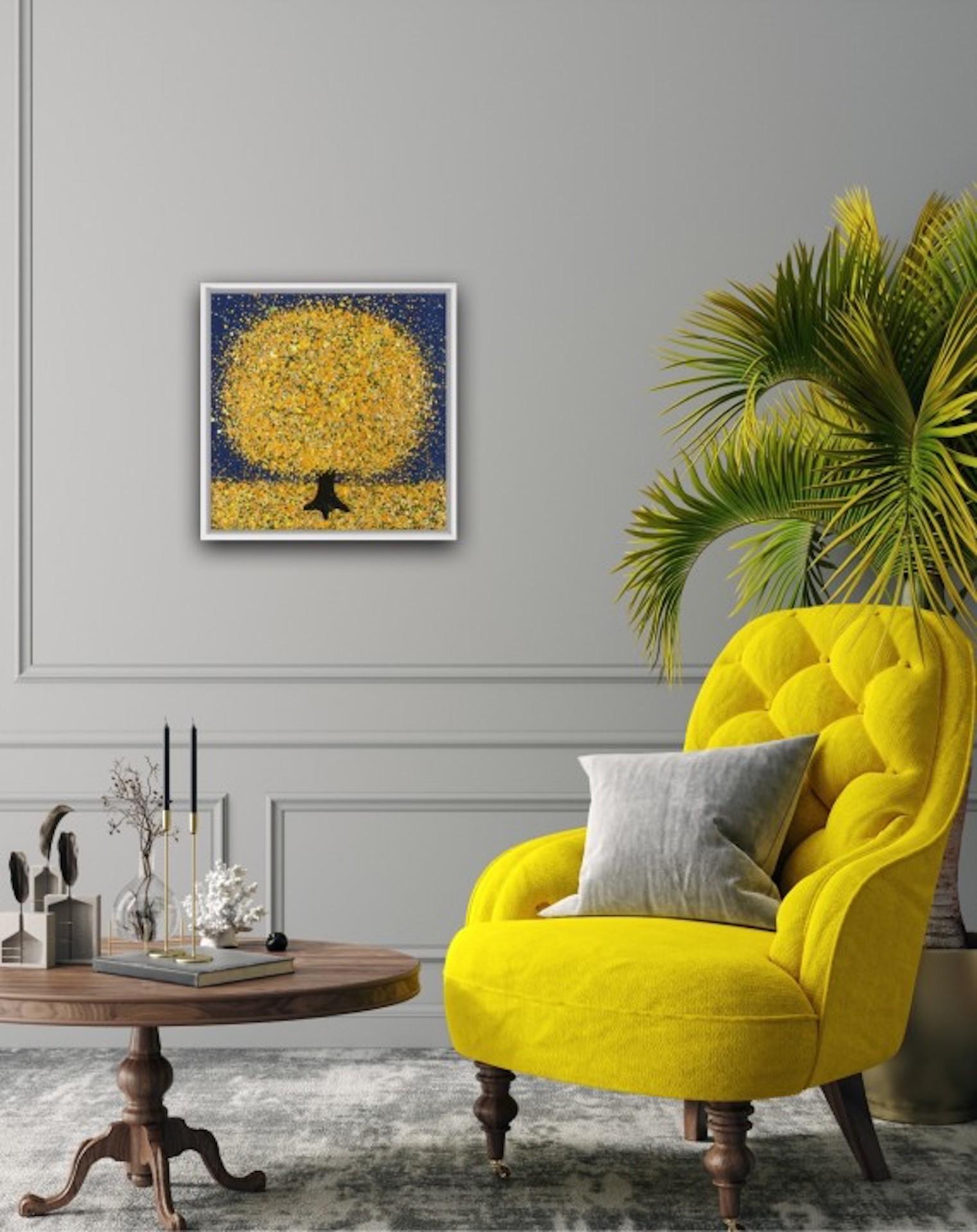 Nicky Chubb, Fiori di mimosa di mezzanotte, Arte contemporanea originale, Arte accessibile in vendita 4