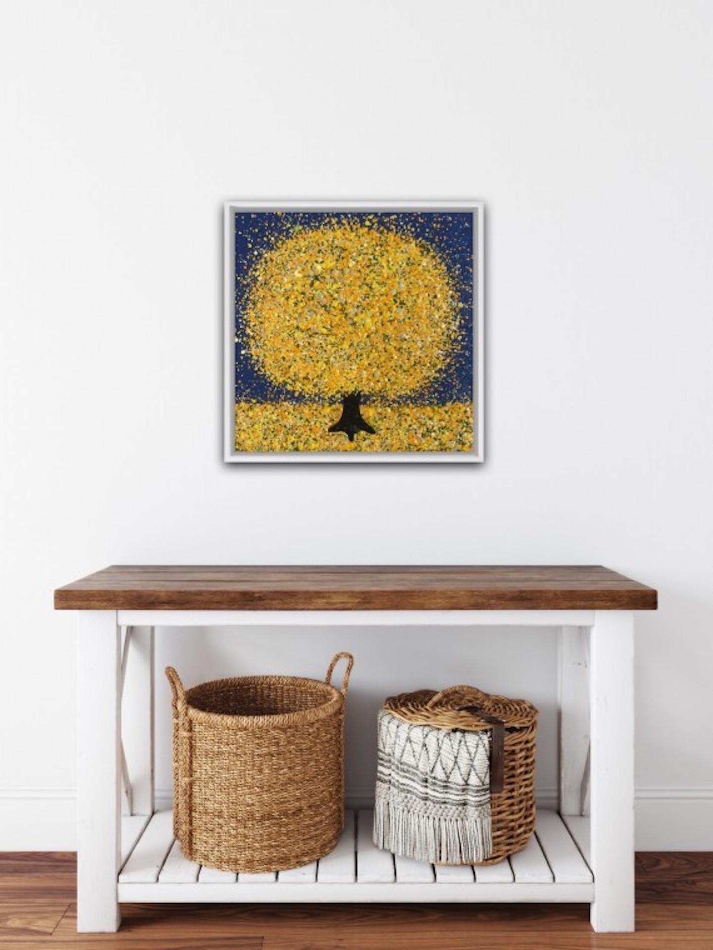 Nicky Chubb, Fiori di mimosa di mezzanotte, Arte contemporanea originale, Arte accessibile in vendita 5