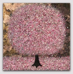 Nicky Chubb, Pink Paradise, Affordable Art, Original Tree Painting