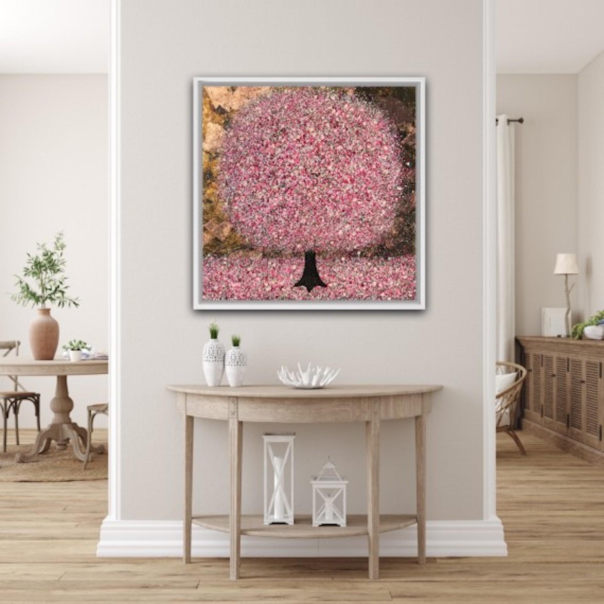 Nicky Chubb, Pink Paradise, Affordable Art, Original Tree Painting For Sale 2