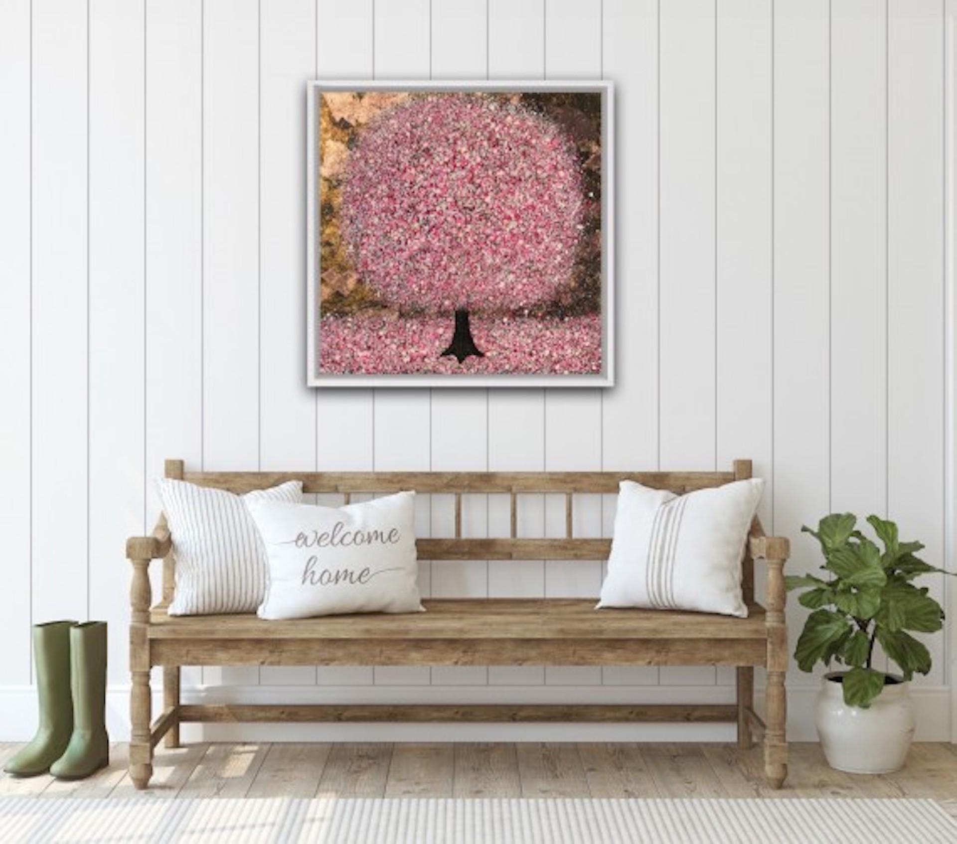 Nicky Chubb, Pink Paradise, Affordable Art, Original Tree Painting For Sale 3
