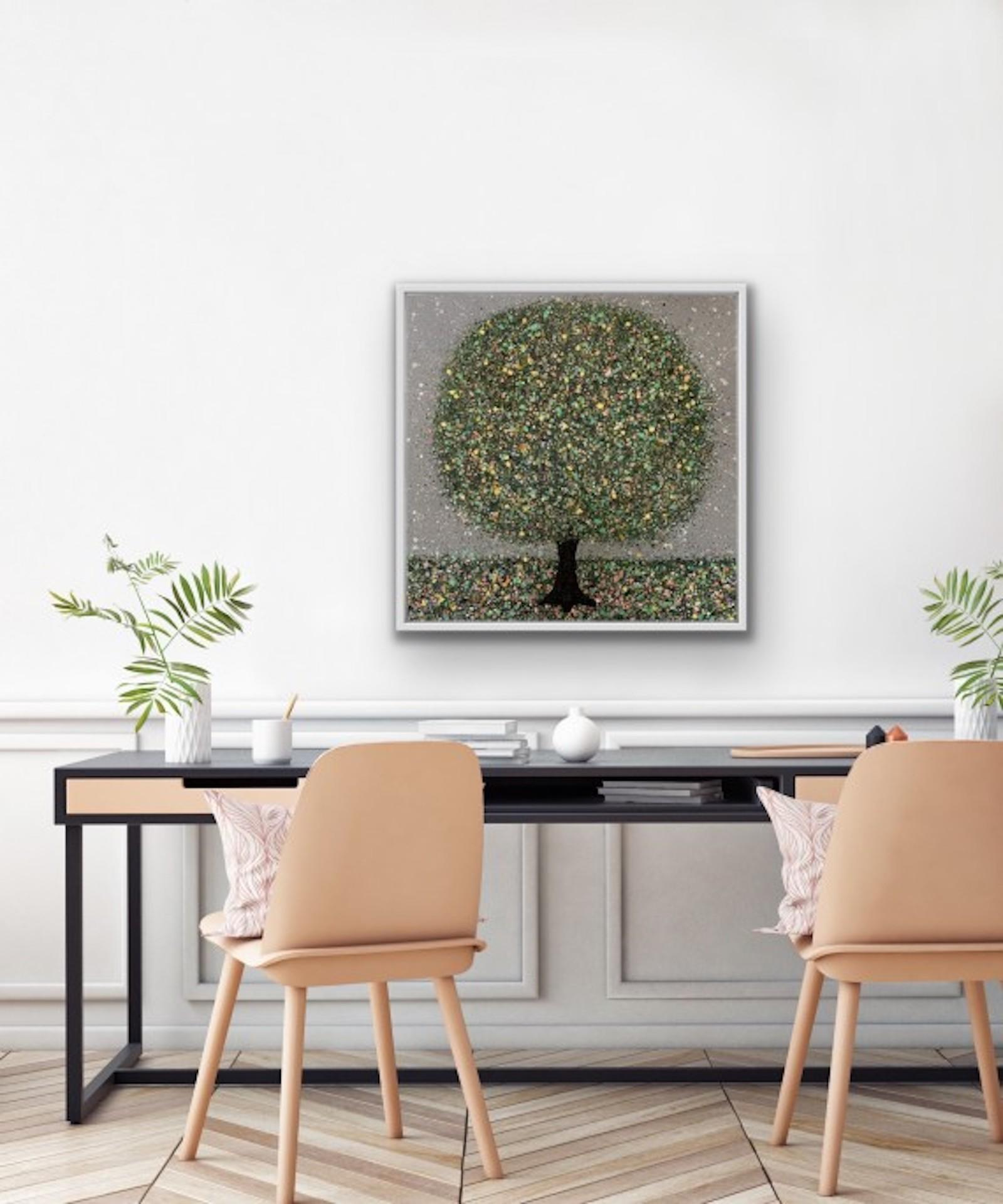 Nicky Chubb, Raindance II, Original Affordable Art, Tree Painting, Art Online For Sale 1