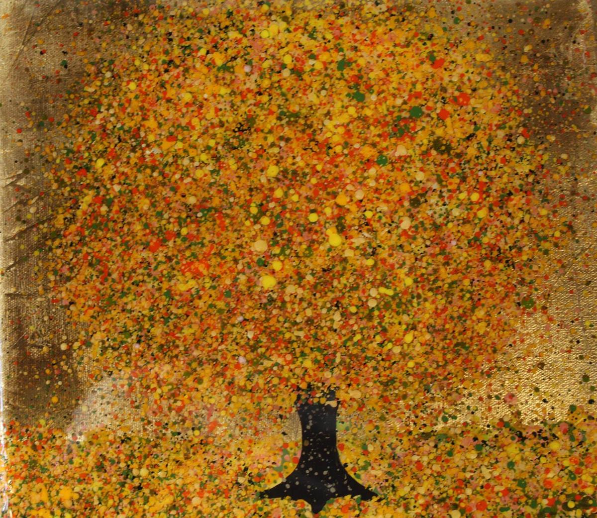 Nicky Chubb, Seasons, Original Contemporary Paintings, Tree Art, Nine Piece Art 9