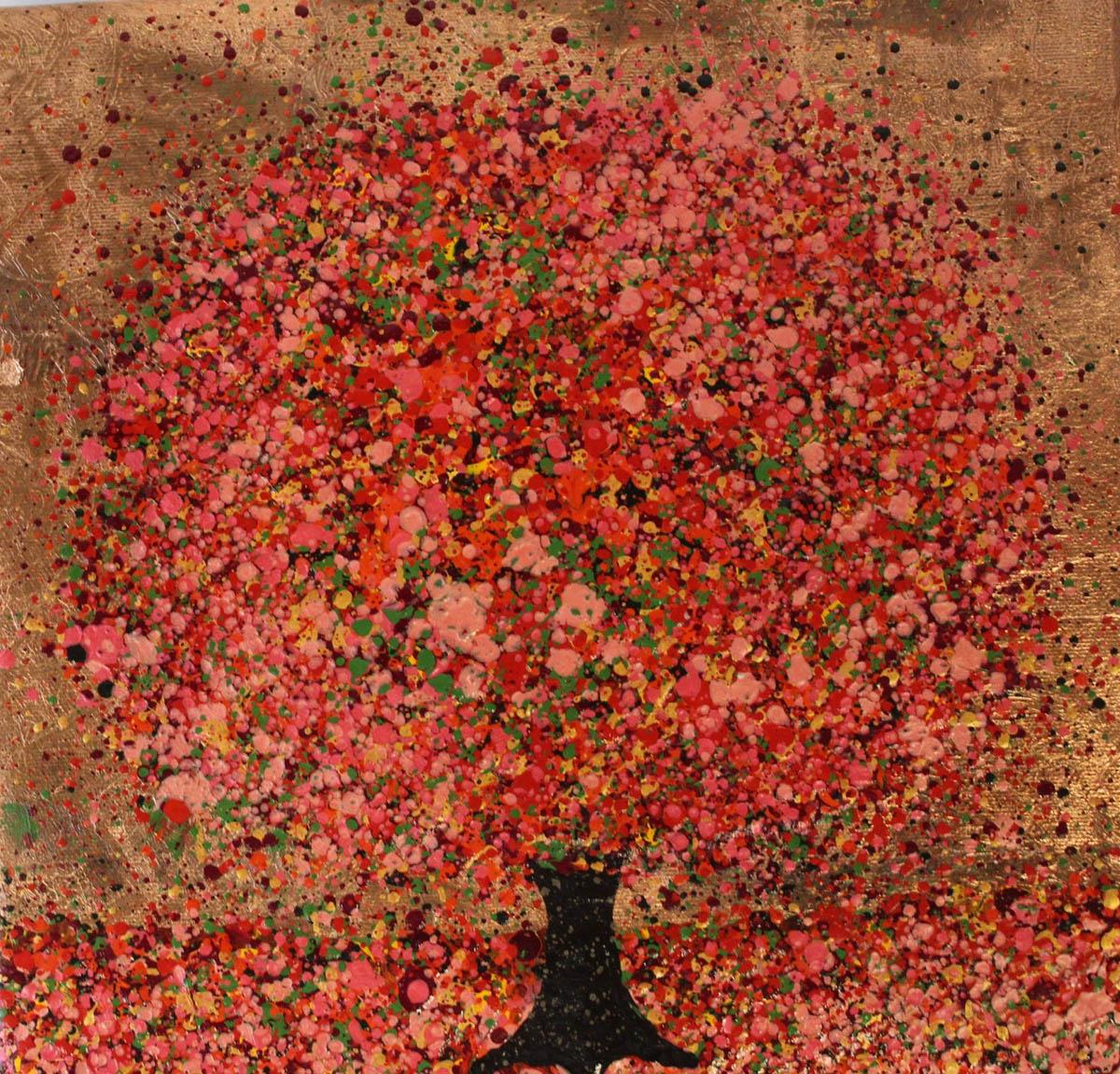 Nicky Chubb, Seasons, Original Contemporary Paintings, Tree Art, Nine Piece Art 10