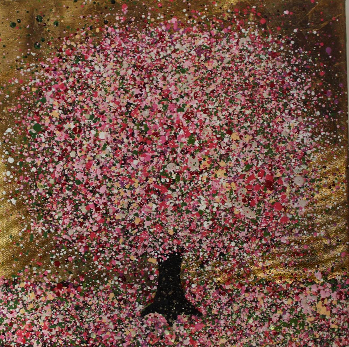 Nicky Chubb, Seasons, Original Contemporary Paintings, Tree Art, Nine Piece Art 3