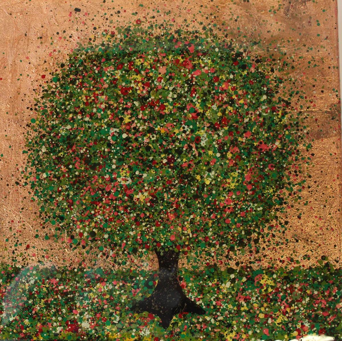 Nicky Chubb, Seasons, Original Contemporary Paintings, Tree Art, Nine Piece Art 5