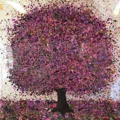 Nicky Chubb, Silver Lilac Morning, Original Art, Tree Art, Affordable Art