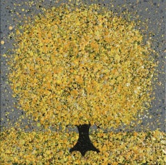 Nicky Chubb, Stormy Mimosa, Affordable Contemporary Art, Tree Painting