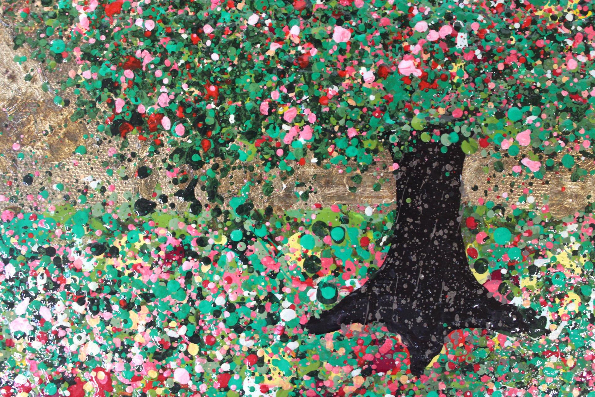 Nicky Chubb, Sunny Summer Days, Original Landscape Painting, Tree Art, Pop Art  3