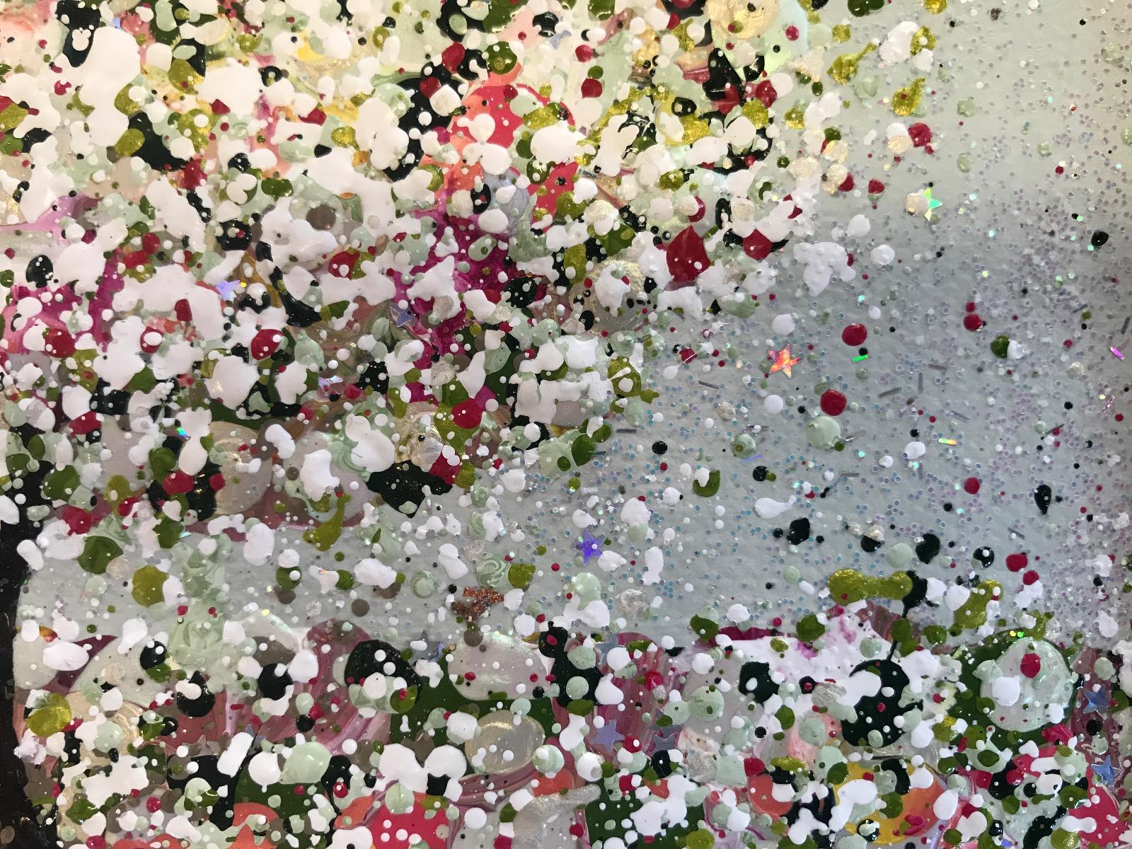 Díptico Flor resplandeciente y feliz primavera, Pintura original en venta 6