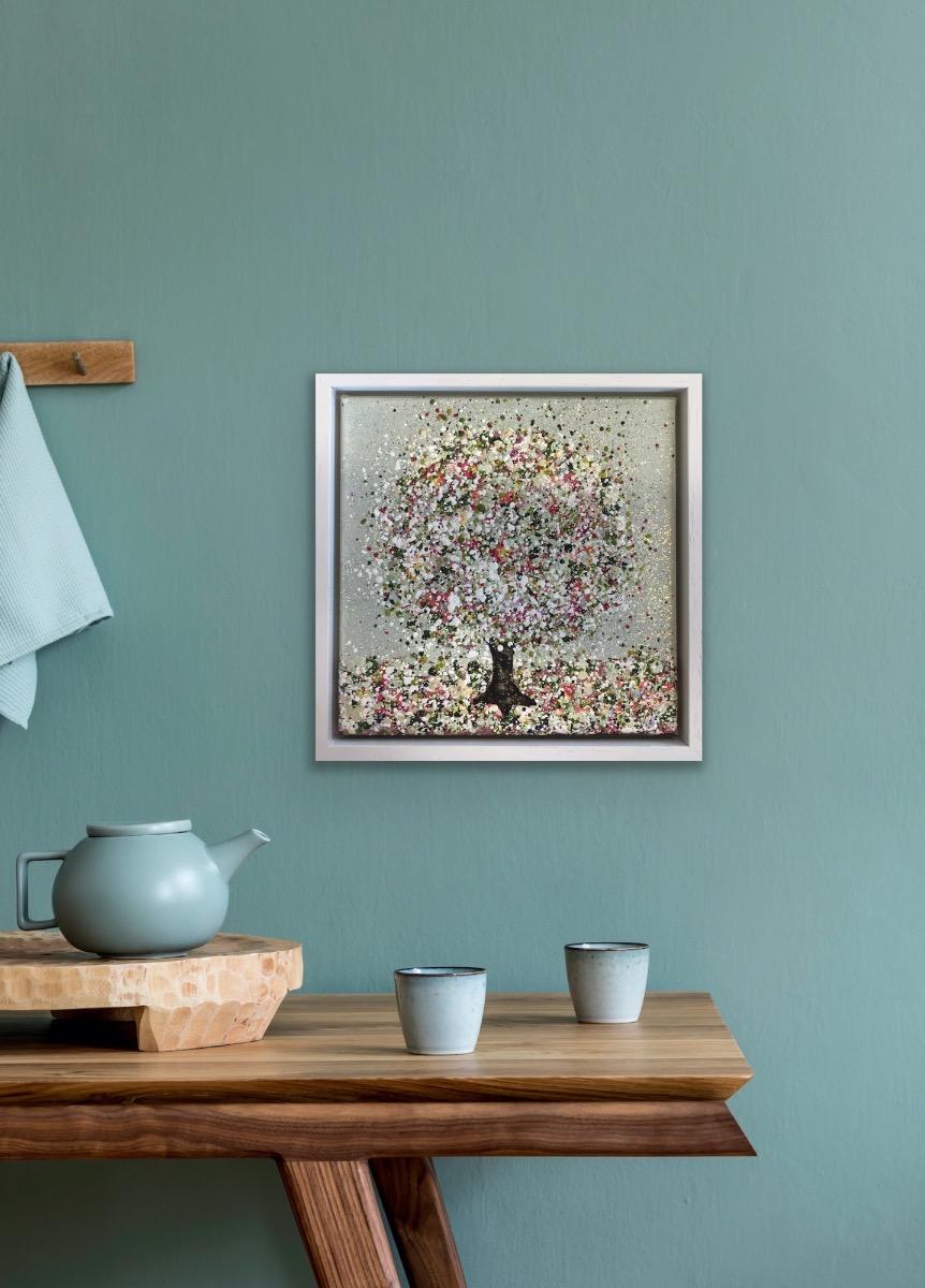 La fleur chatoyante, peinture originale, paysage, art d'arbre, art texturé en vente 2