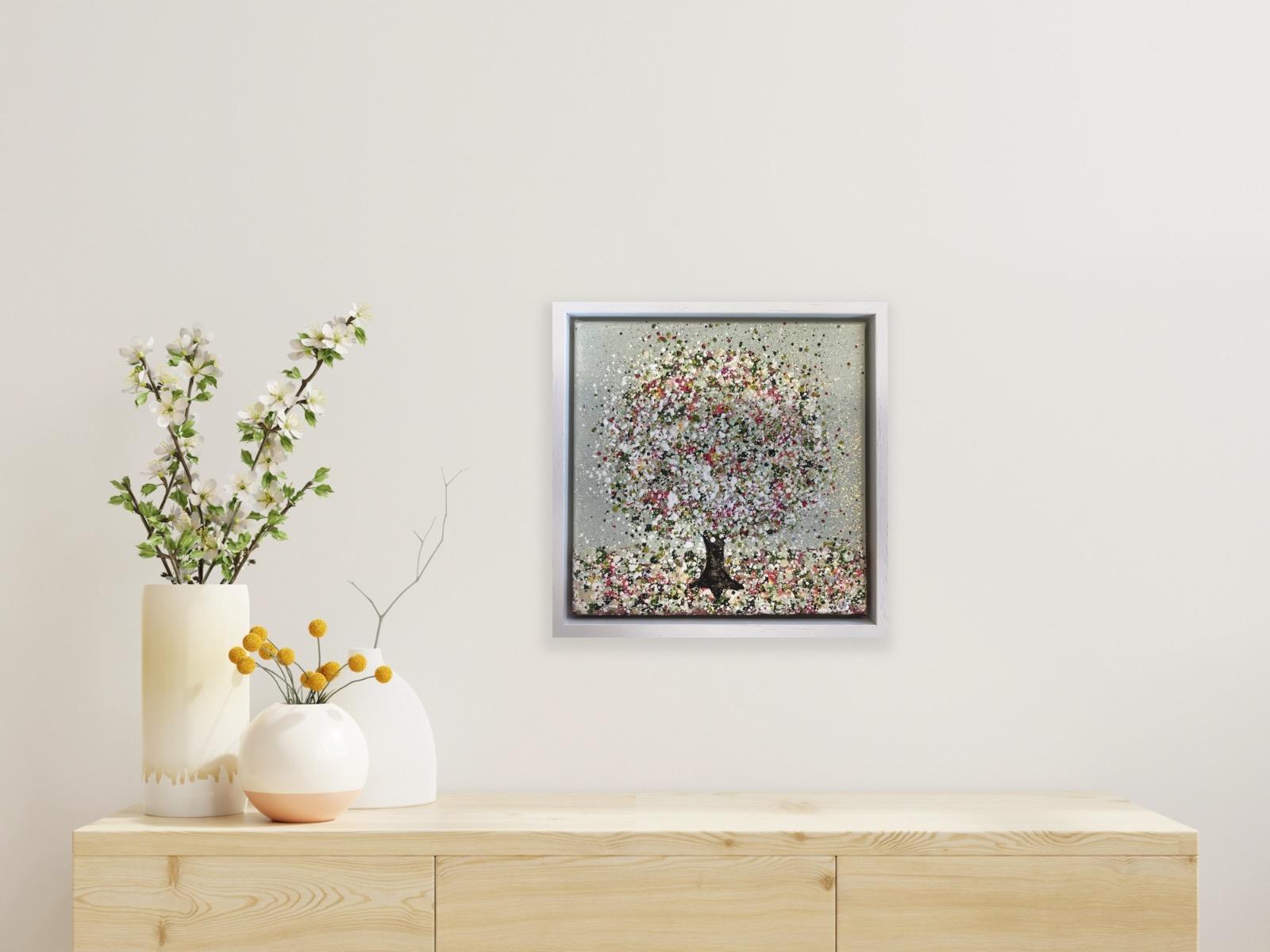 La fleur chatoyante, peinture originale, paysage, art d'arbre, art texturé en vente 3