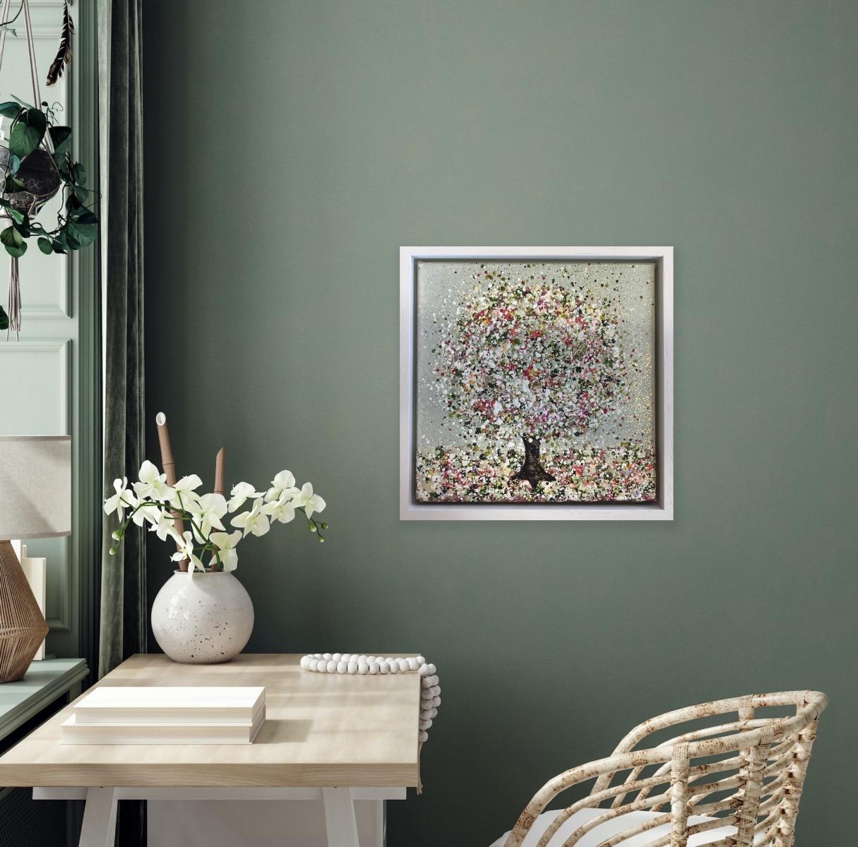 La fleur chatoyante, peinture originale, paysage, art d'arbre, art texturé en vente 4