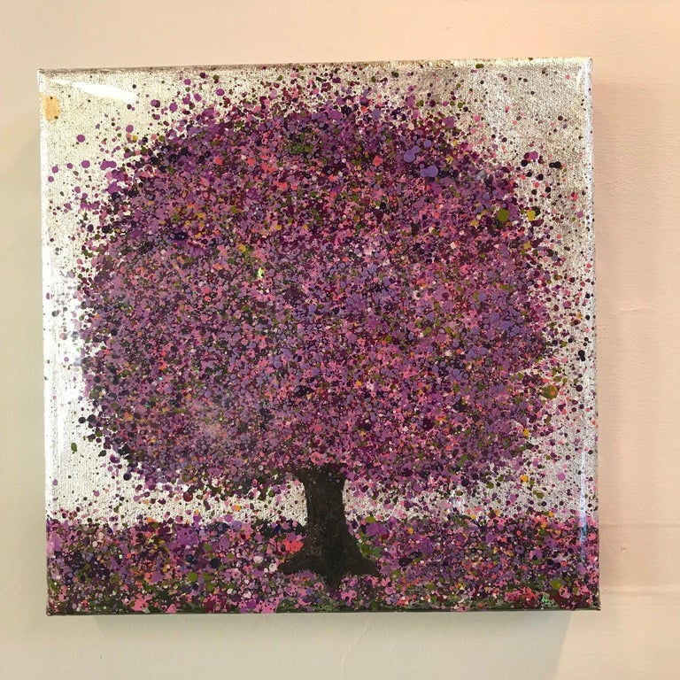 Nicky Chubb Silver Lilac Moning Nicky Chubb Mixed Media On