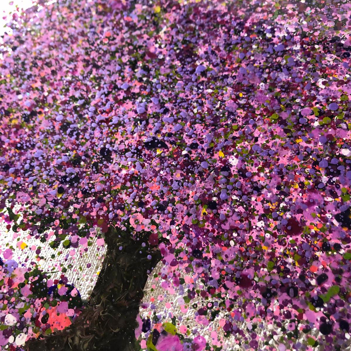 Silver Lilac Morning BY NICKY CHUBB, Original Art, Tree Art, Affordable Art 1