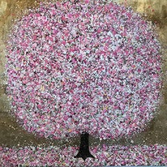 Gioia della primavera, Quadro originale, Albero, Arte della primavera, Nature, Paesaggio