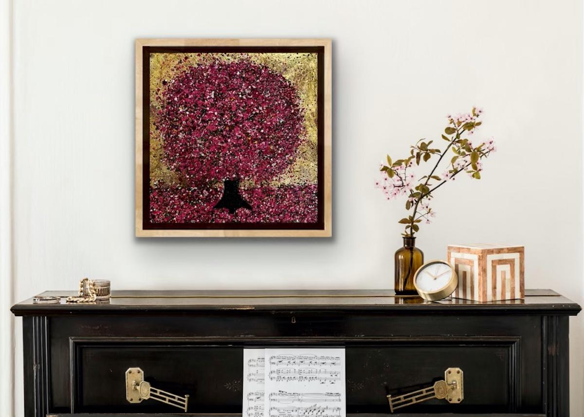 Wunderschöne Blüte II von Nicky Chubb, Blüte, Floral, Baumgemälde im Angebot 1