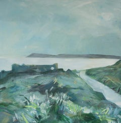 Contemporary Original British Coastal Landscape Acrylic Painting - Cornish Coast