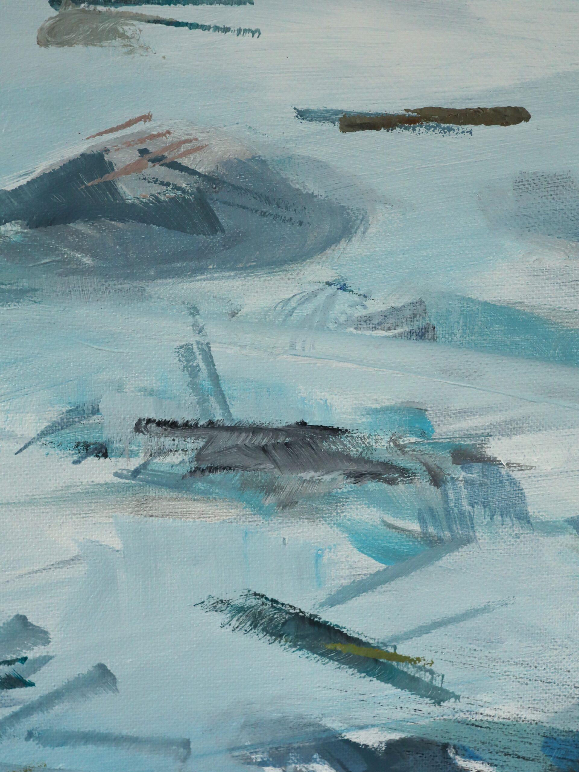 Contemporary Original British Coastal Landscape Acrylic Painting - St Michael's For Sale 8