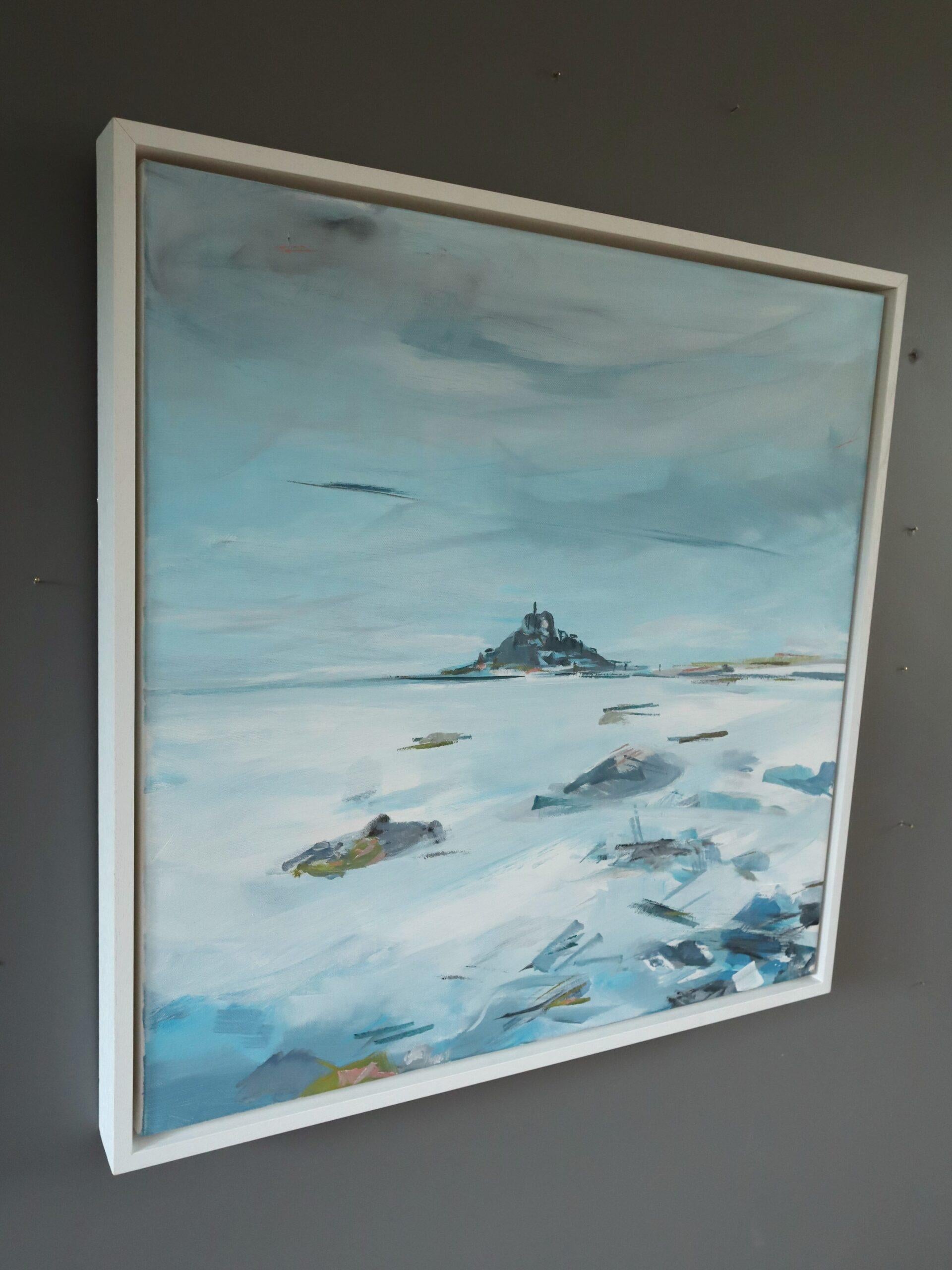 Contemporary Original British Coastal Landscape Acrylic Painting - St Michael's For Sale 1