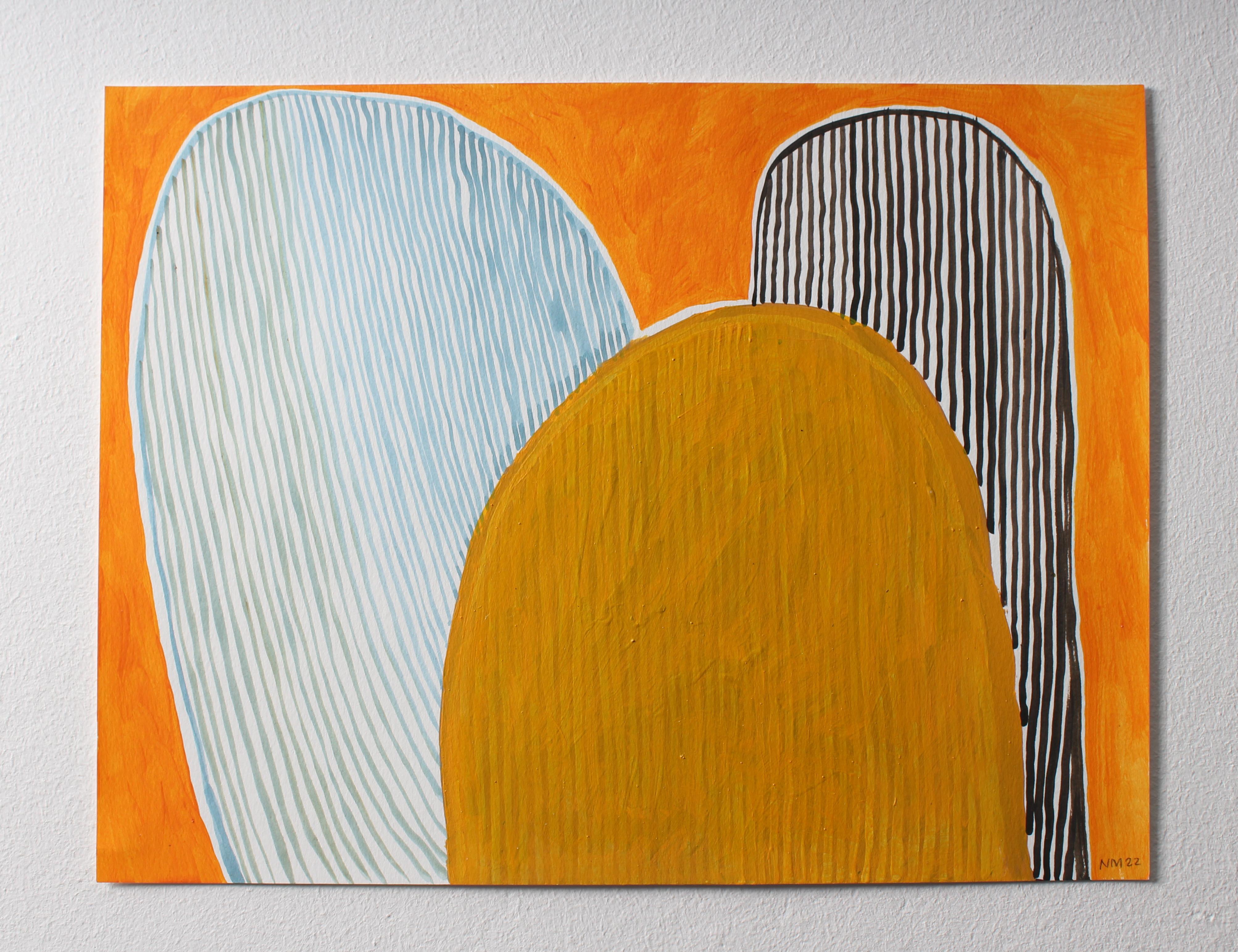 Abstract Painting Nicky Marais  - Cross Purpose Temple Series 7, Nicky Marais, peinture abstraite