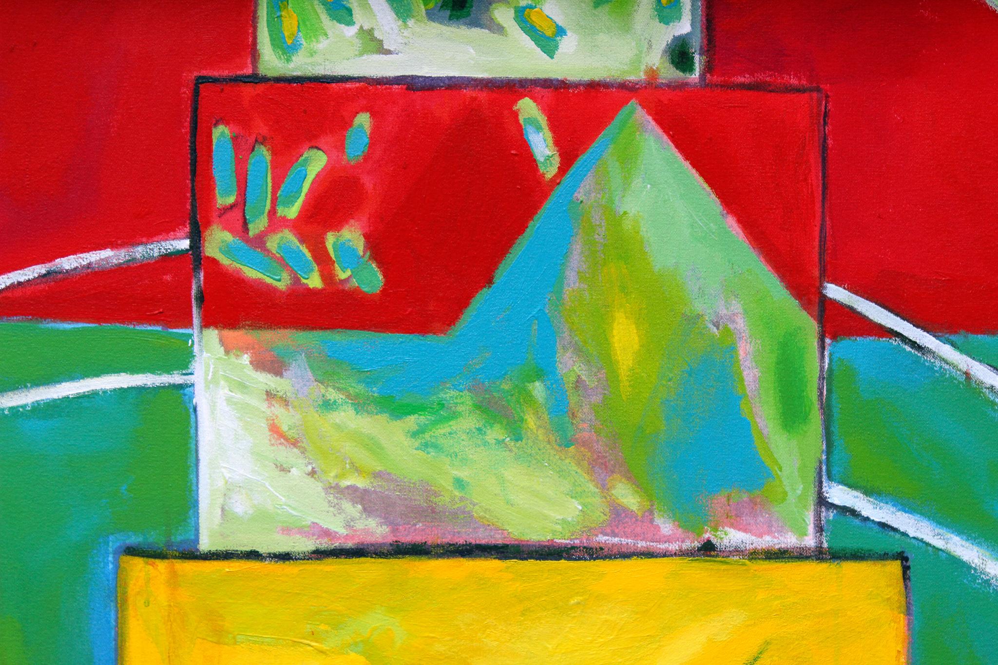 Casque de soudure rose d'Elisia, 2021. Acrylique sur toile. 160 x 160cm

Nicky Marais est une artiste, éducatrice et activiste namibienne qui vit et travaille à Windhoek. Marais est connue pour ses œuvres d'art abstraites créées à l'aide d'un