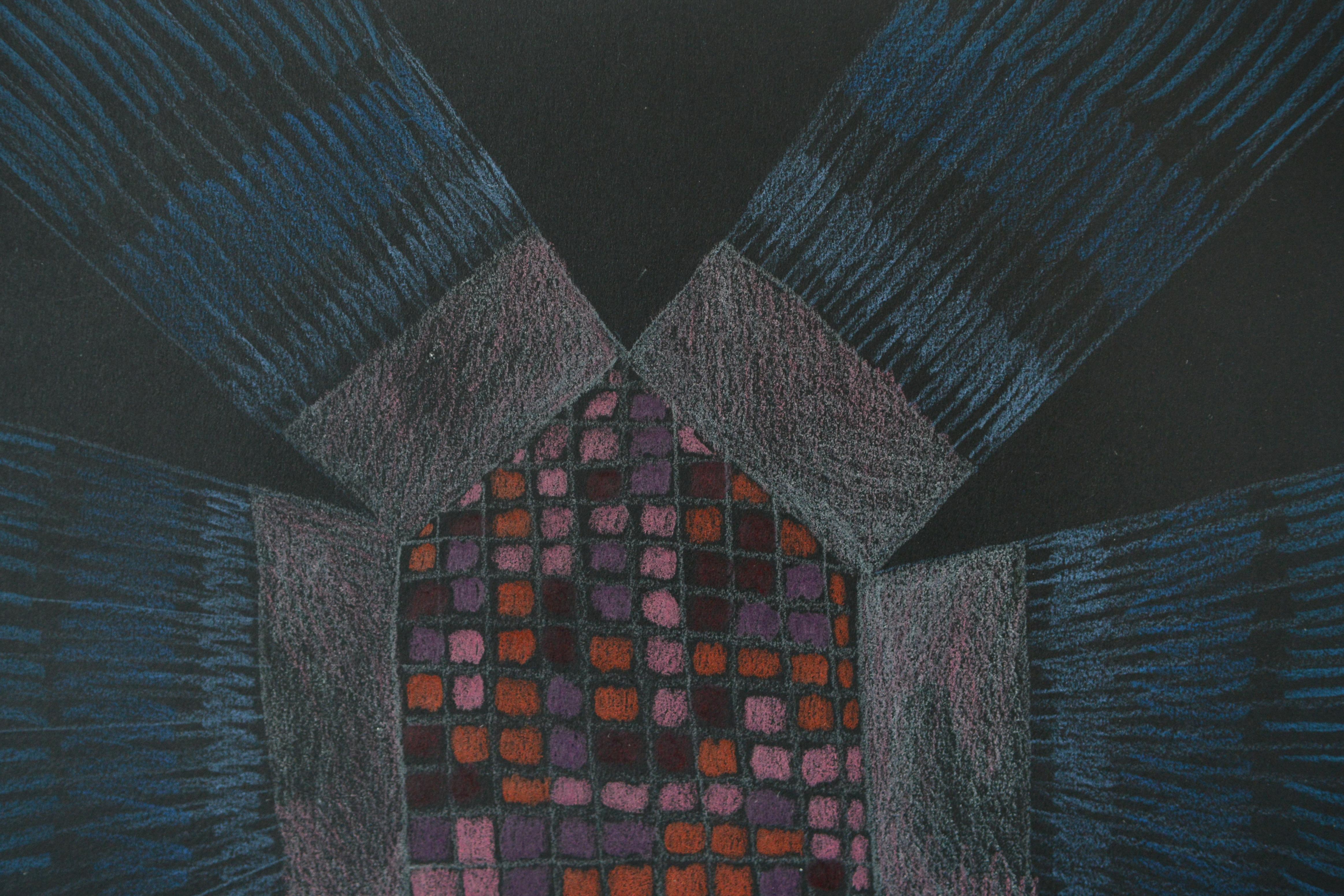 Opening Houses on Black 1, Nicky Marais, drawing For Sale 1