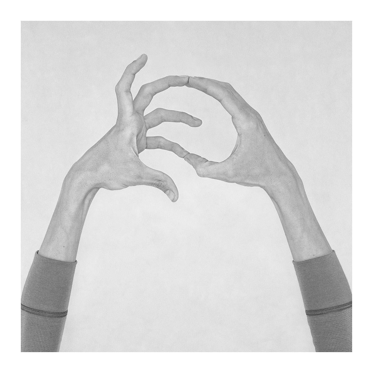 Nico Baixas / Gos-com-fuig Figurative Photograph - Untitled IX. From the Series Chiromorphose. Hands. Black & White Photography