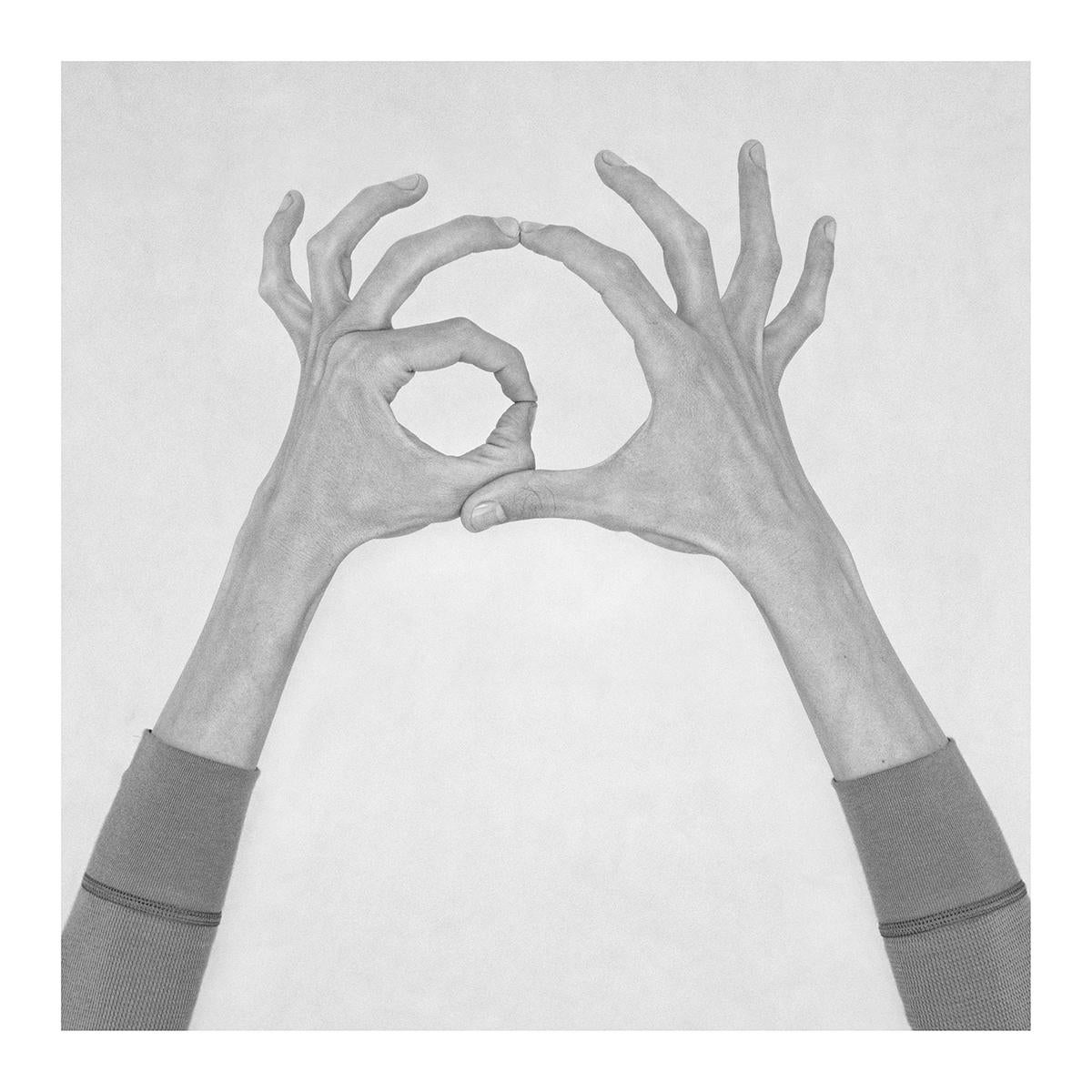 Nico Baixas / Gos-com-fuig Black and White Photograph - Untitled VIII. From the Series Chiromorphose.  Hands.  Black & White Photography