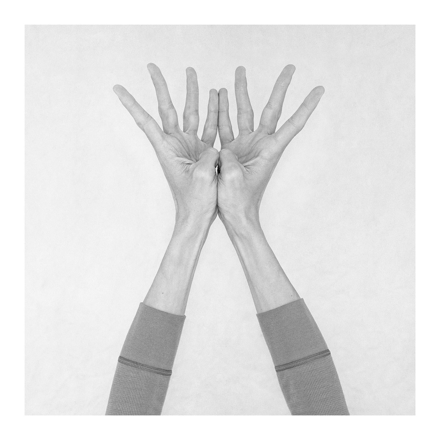 Nico Baixas / Gos-com-fuig Figurative Photograph - Untitled XVIII. From the Series Chiromorphose. Hands. Black & White Photography