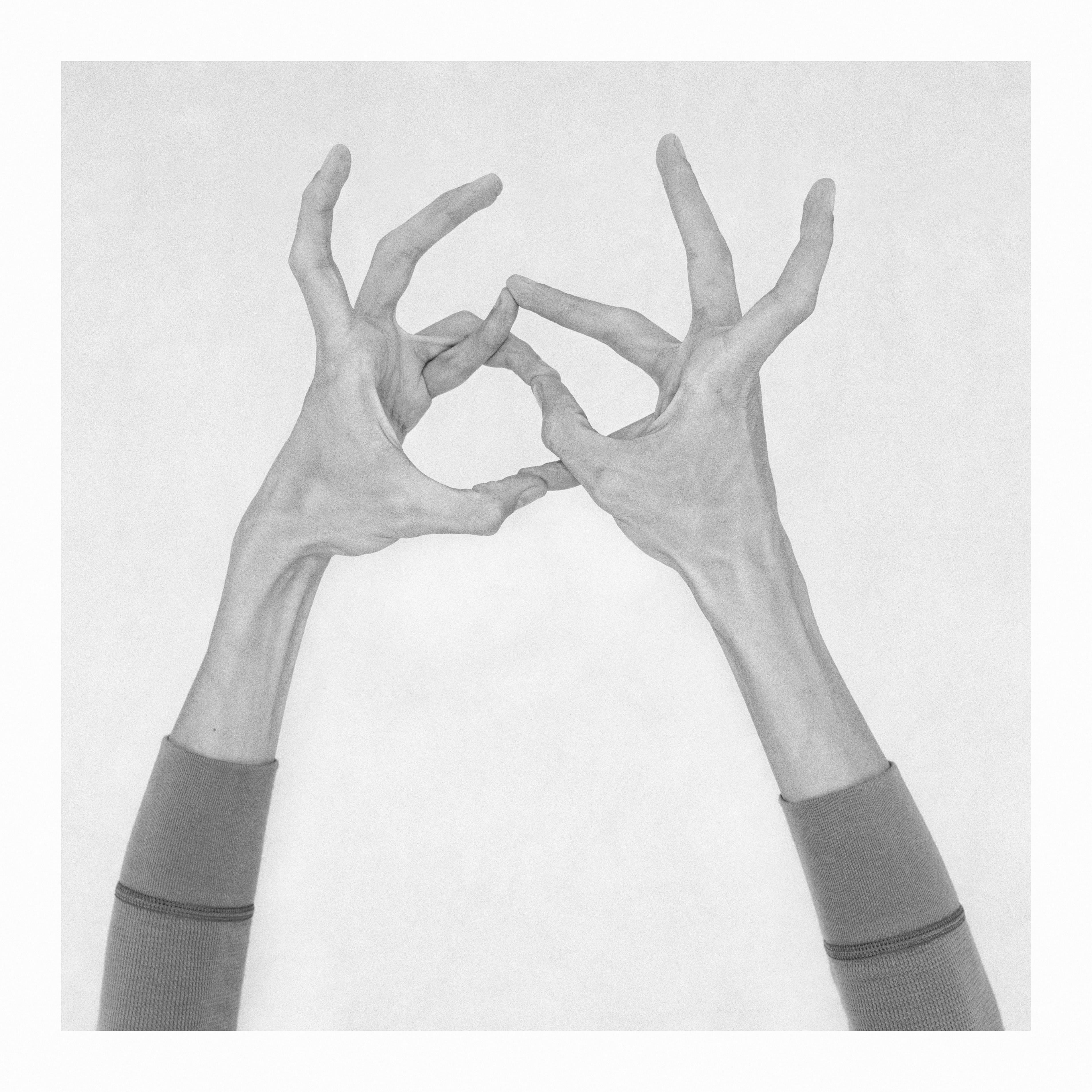 Nico Baixas / Gos-com-fuig Figurative Photograph - Untitled XXIII. From the Series Chiromorphose. Hands. Black & White Photography
