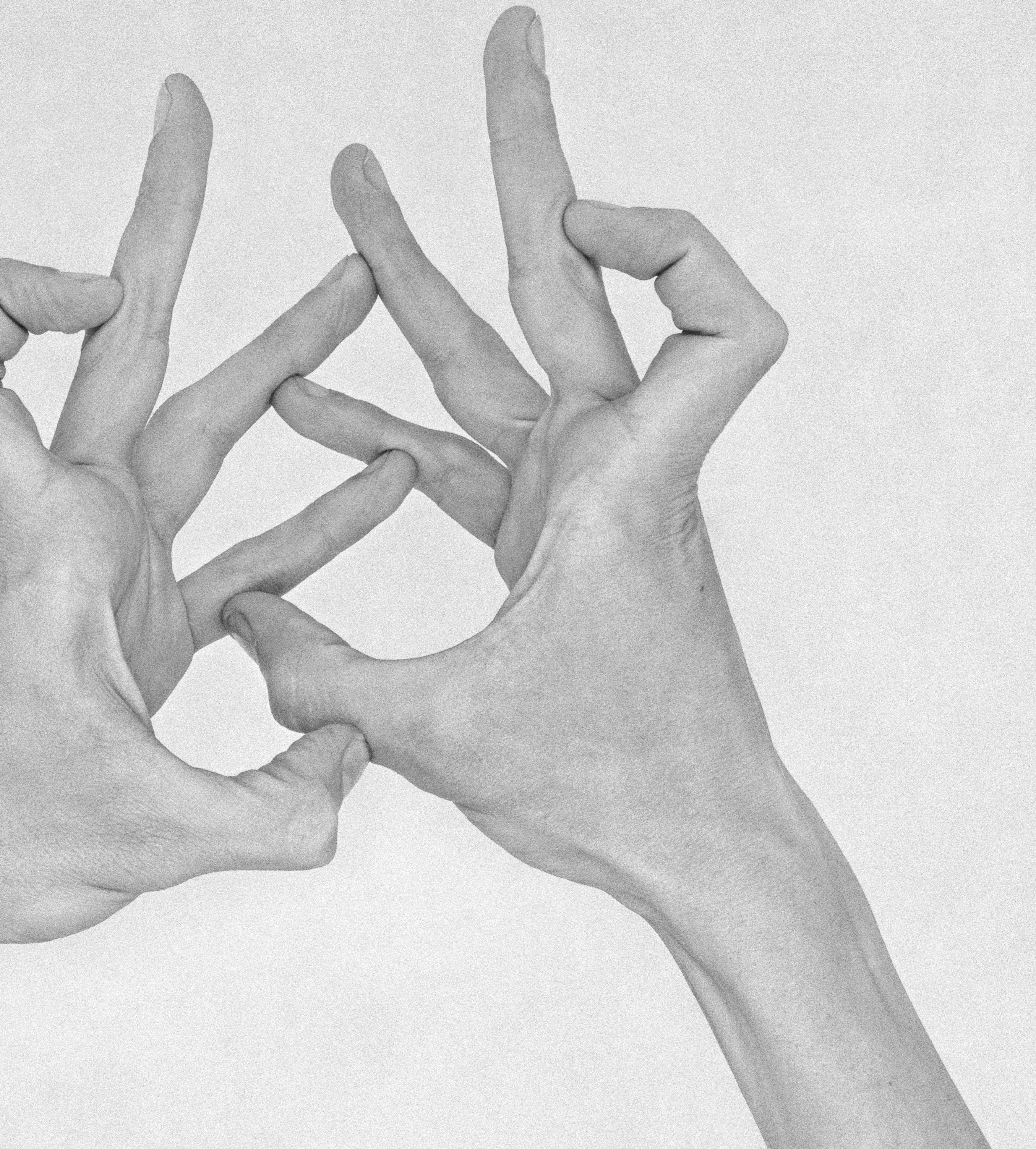 Untitled XXIV. From the Series Chiromorphose. Hands. Black & White Photography For Sale 1