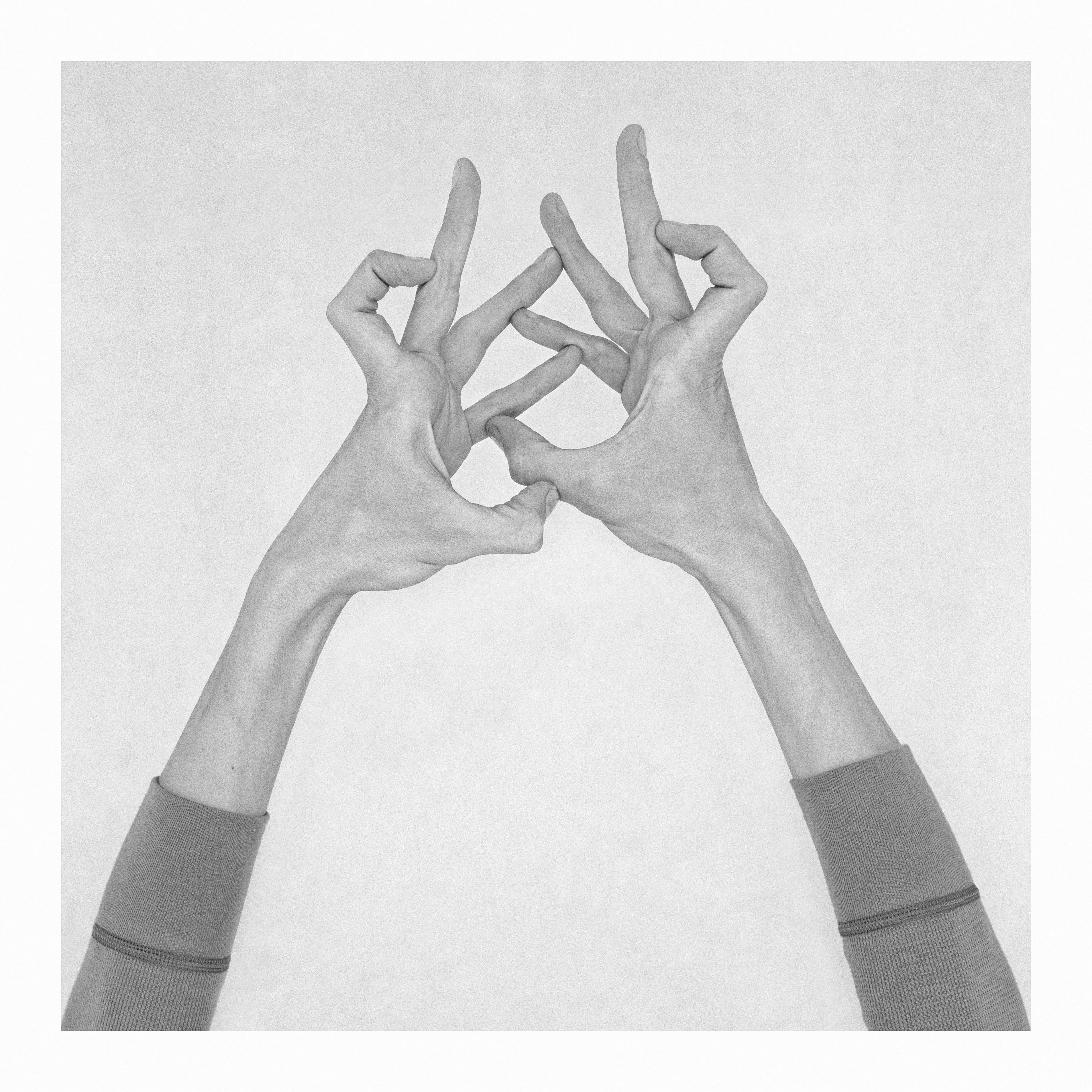 Nico Baixas / Gos-com-fuig Black and White Photograph - Untitled XXIV. From the Series Chiromorphose. Hands. Black & White Photography