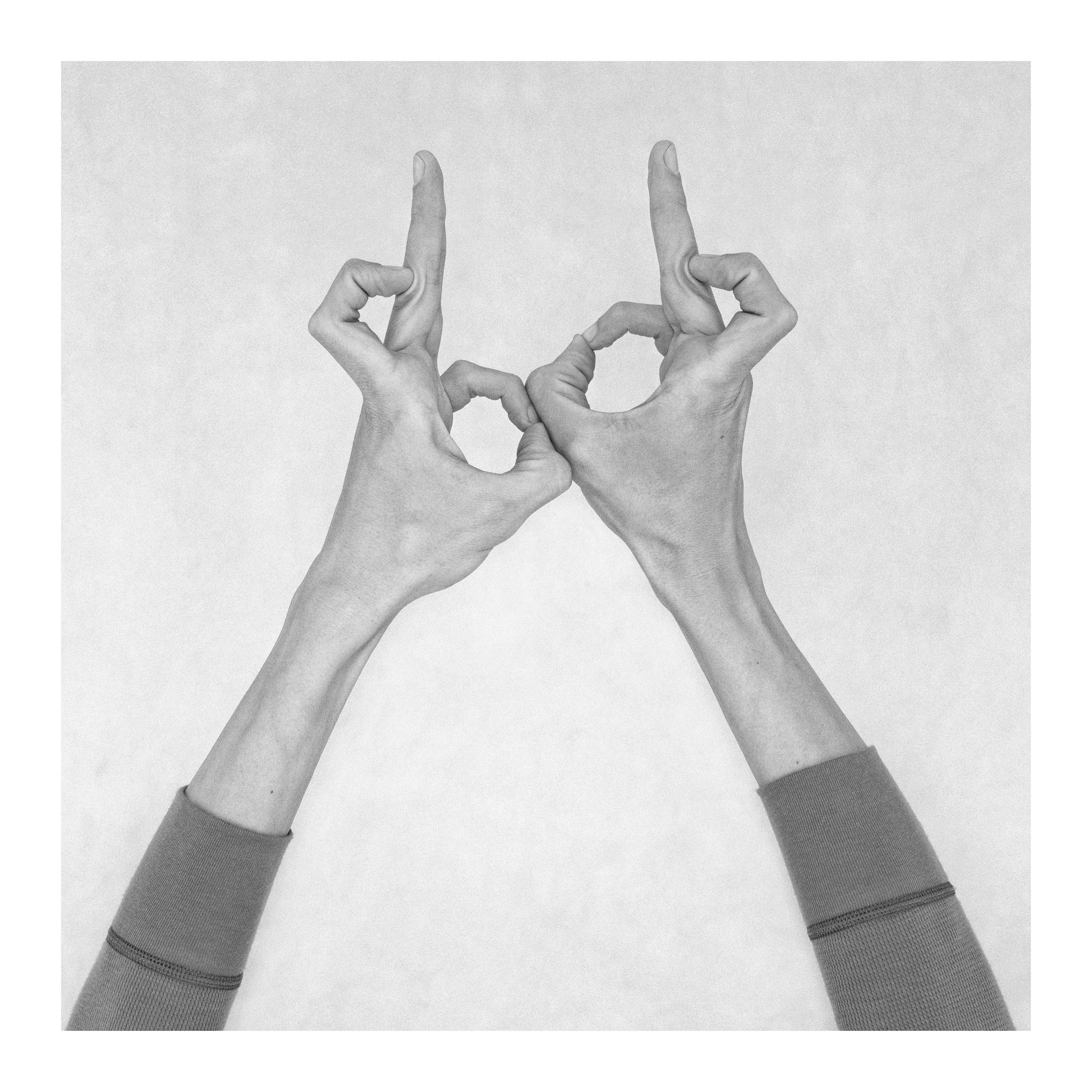 Nico Baixas / Gos-com-fuig Figurative Photograph – Ohne Titel XXV. Aus der Serie Chiromorphose. Die Hände. Schwarzweiß-Fotografie