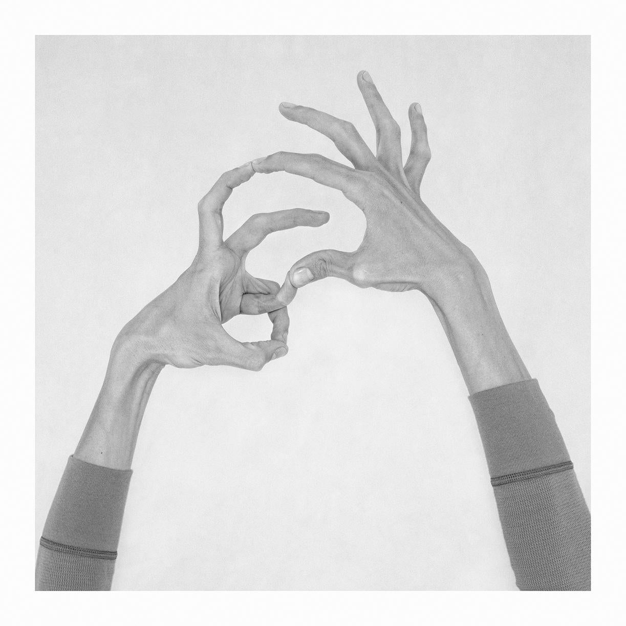 Nico Baixas / Gos-com-fuig Figurative Photograph - Untitled XXX. From the Series Chiromorphose. Hands. Black & White Photography