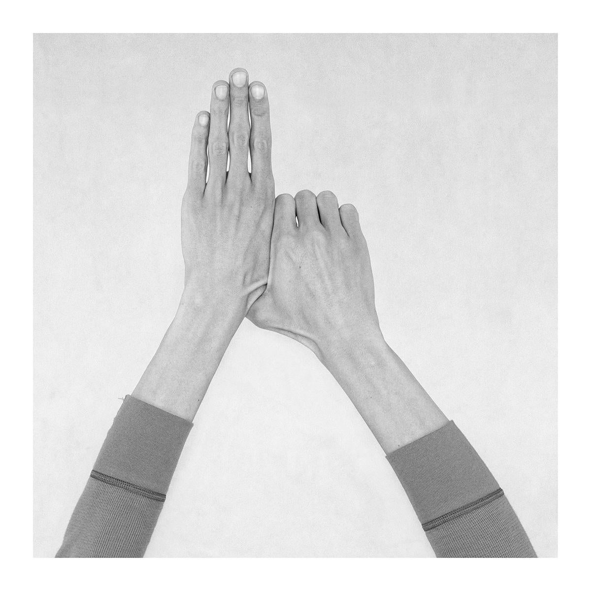 Nico Baixas / Gos-com-fuig Black and White Photograph - Untitled XXXVIII From the Series Chiromorphose. Hands. Black & White Photography