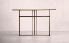 Nico Console Table — Medium — Patinated Brass — by NOVOCASTRIAN