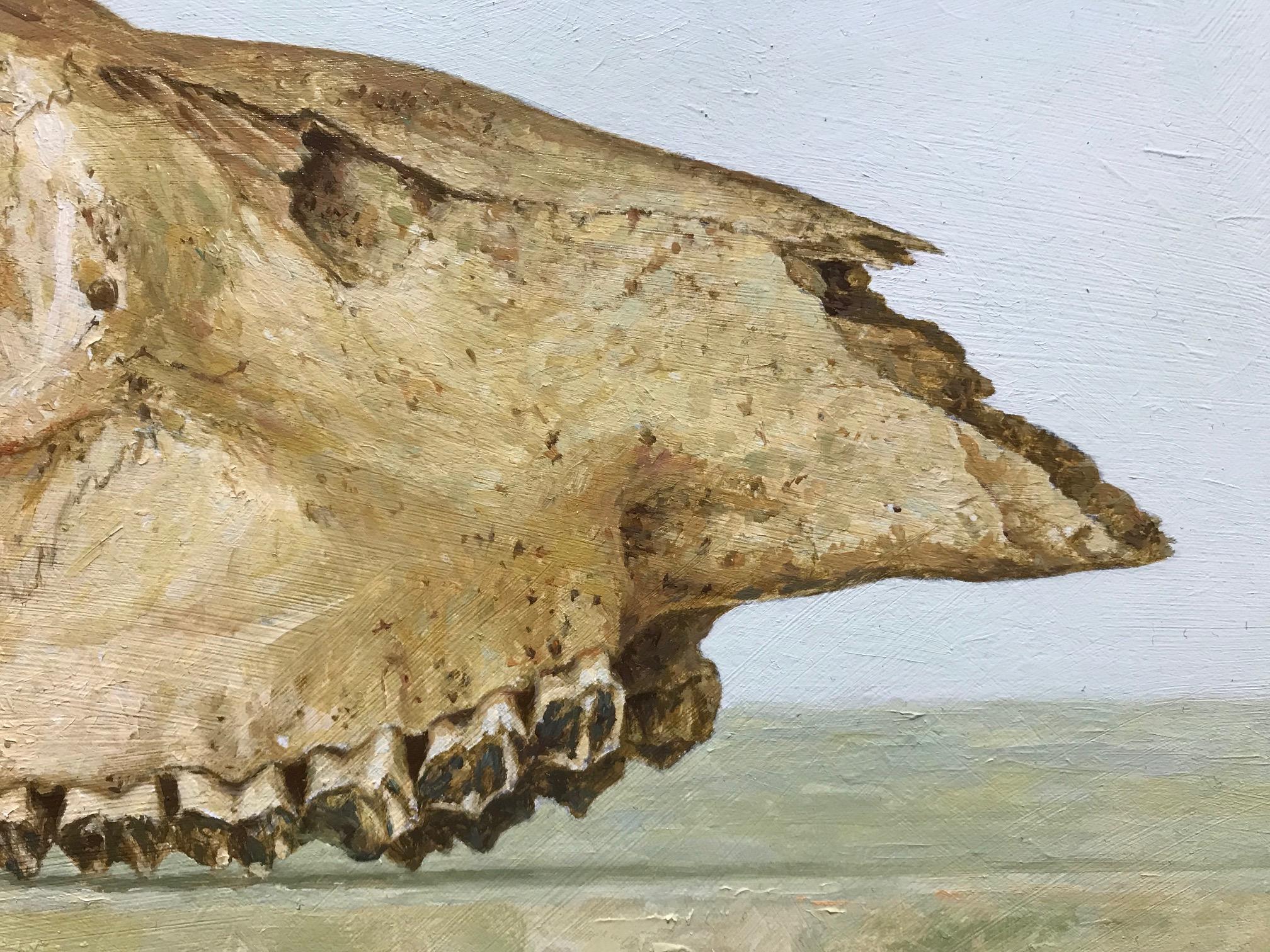 ''Reperto archeologico'' Pittura olandese contemporanea di uno scheletro - Painting Contemporaneo di Nico Heilijgers