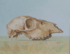 ''Archeological Find'' Contemporary Dutch Painting of a Skeleton