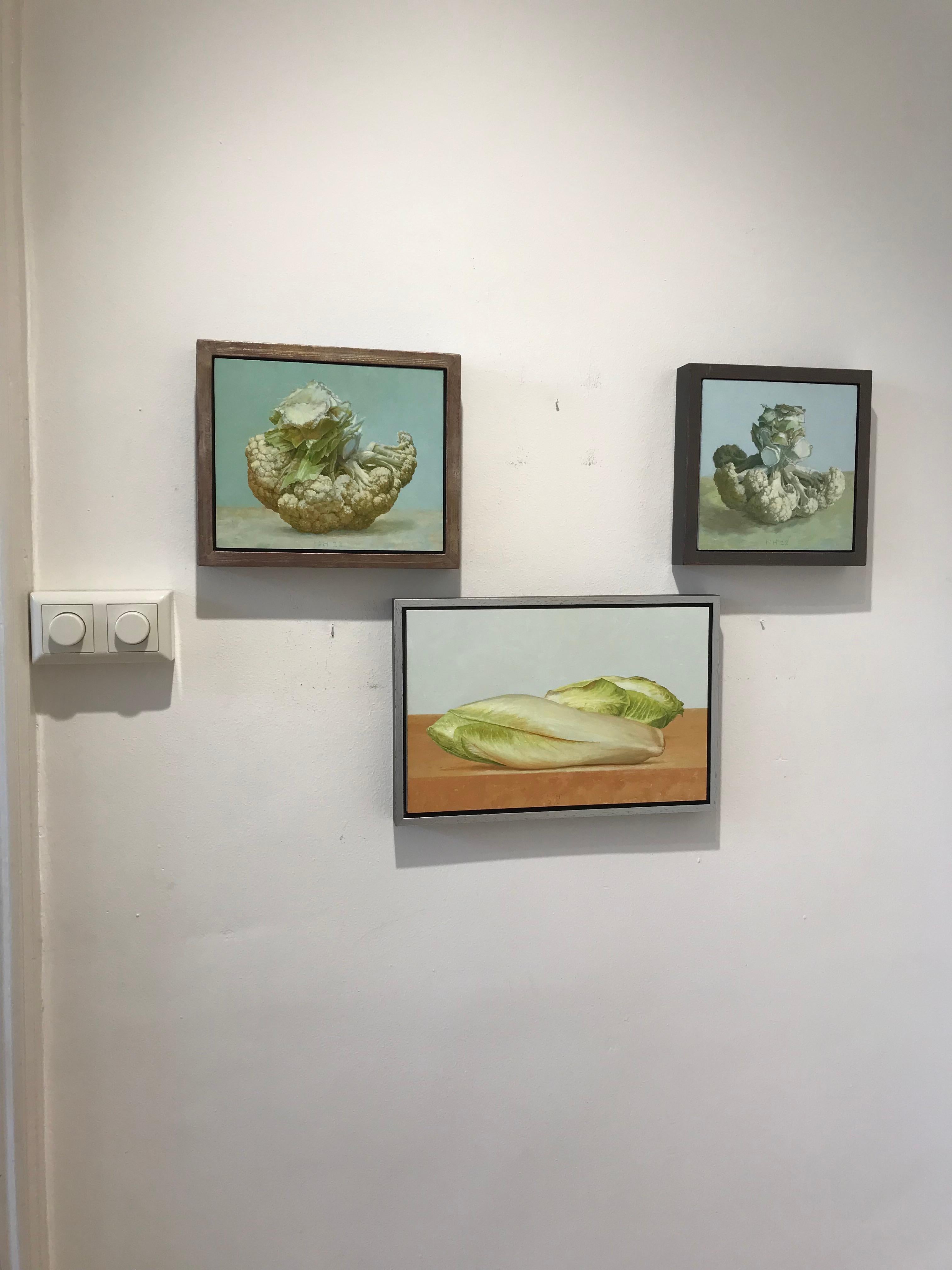 Peinture contemporaine néerlandaise de nature morte - Chicory, légumes - « Chicory » en vente 5