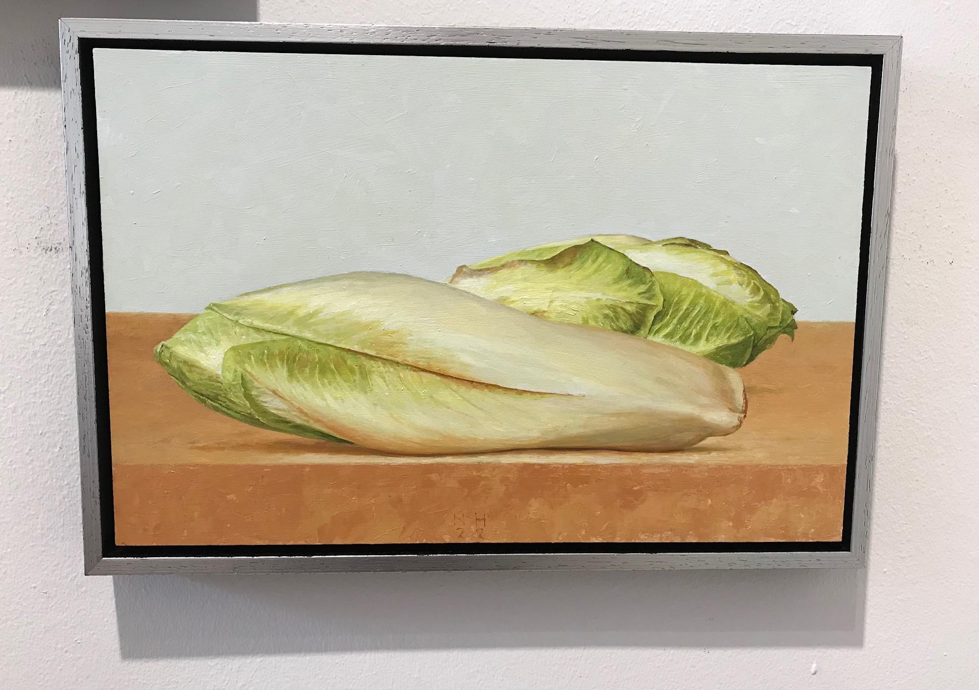 Peinture contemporaine néerlandaise de nature morte - Chicory, légumes - « Chicory » en vente 1