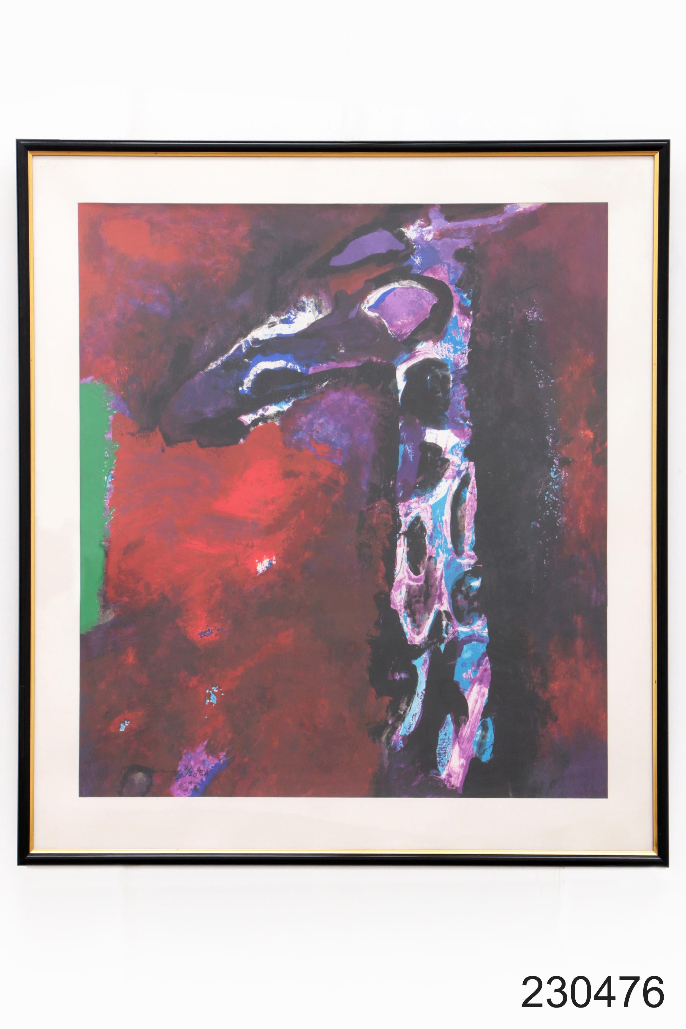 Nico Molenkamp painting Giraffe edition 2/20 (1920-1998) Netherlands For Sale 7