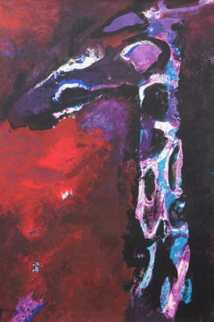 Nico Molenkamp painting Giraffe edition 2/20 (1920-1998) Netherlands