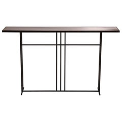 Nico Slate and Brass Console Signed by Novocastrian