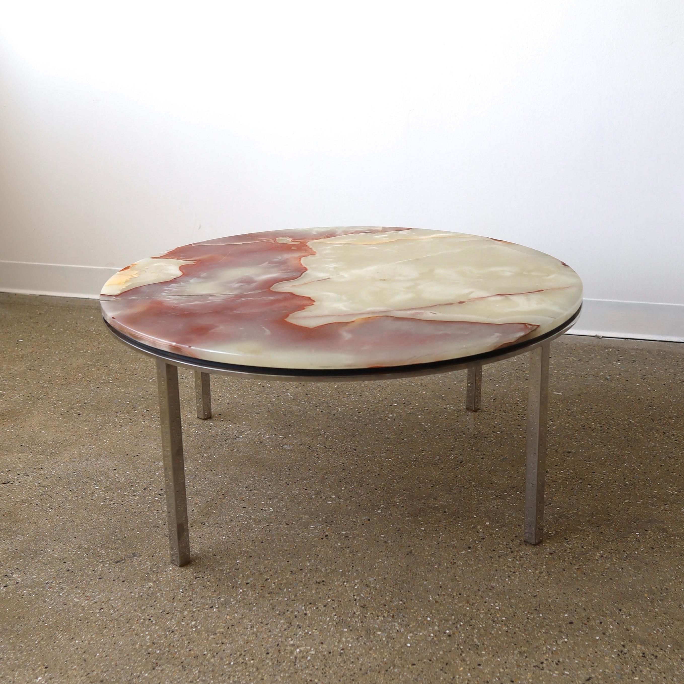 Mid-Century Modern Nicos Zogrophos Onyx Coffee Table For Sale
