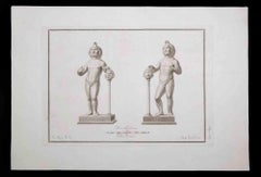 Ancient Roman Statue -  Etching by Nicola Billi - 18th Century