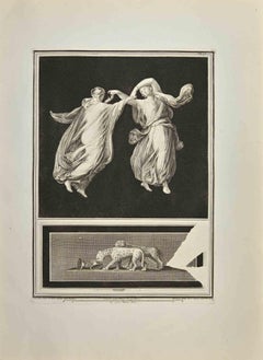 Tanz Fresco – Radierung von Nicola Billy – 18. Jahrhundert
