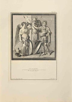 Victory and Trophies - Etching by Nicola Billy - 18th Century