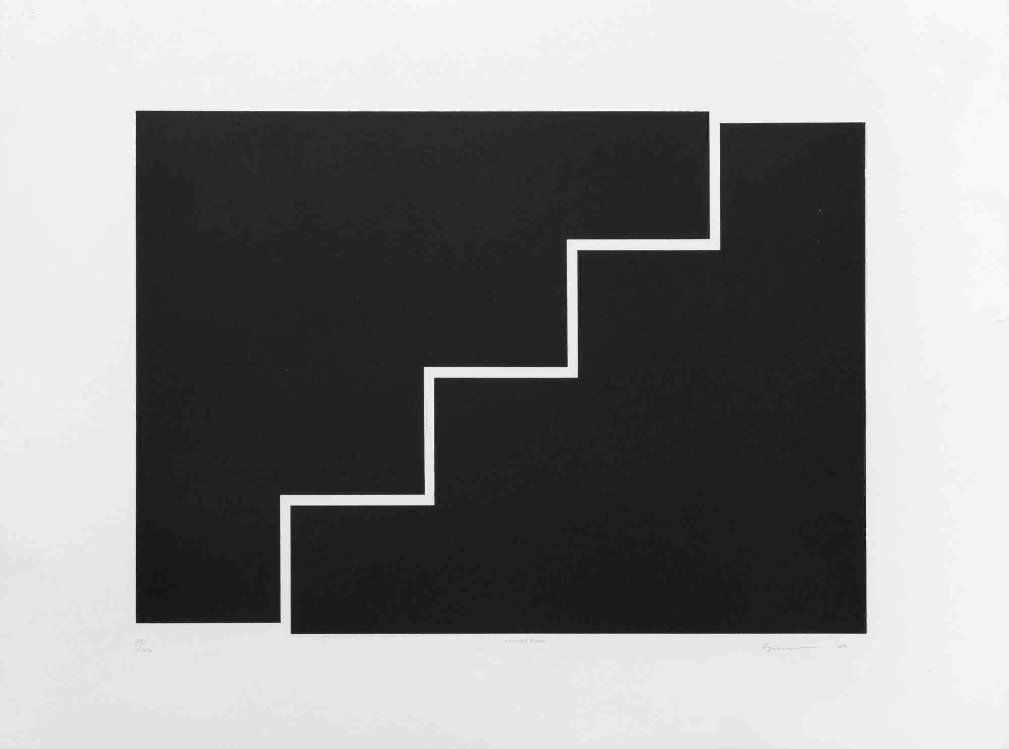 Litografía realizada por Nicola Carrino en 1970. Edición de 150 piezas más 30 piezas en números romanos.

Uno de los 30 ejemplares en números romanos.

Excelente estado.